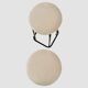 Vintage velvet and iron stools, set of two, Italy 1960s.