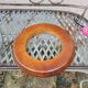 Round molded glass ceiling light