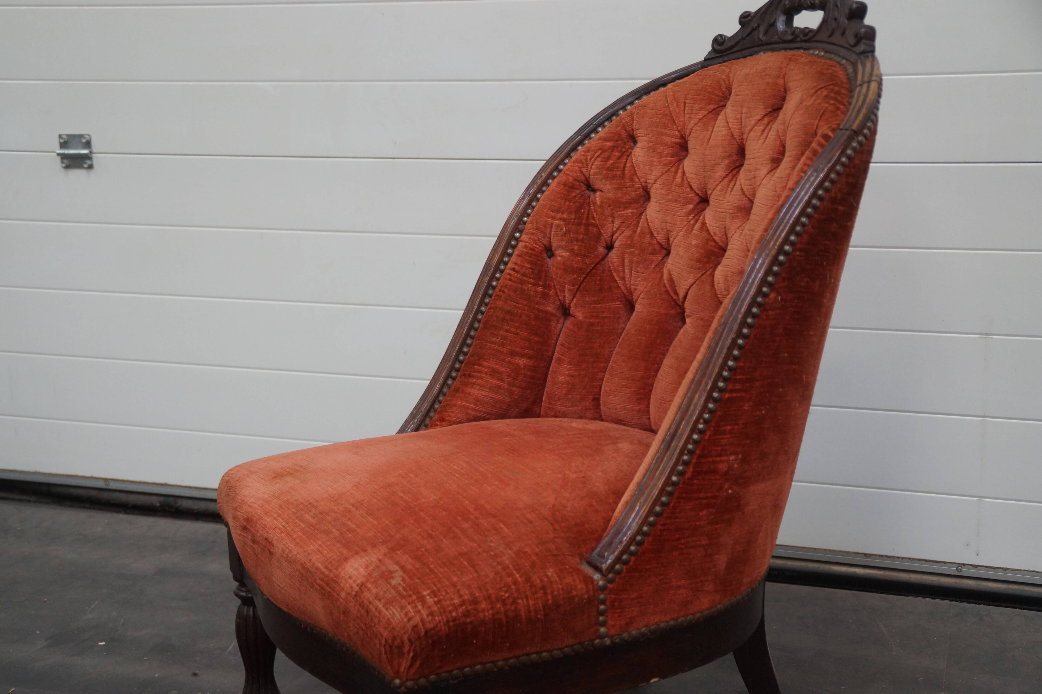Chauffeuse en ajajou époque napoléon III