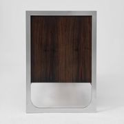 Vintage sideboard with handmade relief surface, metal, Germany, 1960s