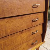 Designer wooden chest of drawers from the 60s