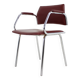 Chrome (Faux) Leather Armchair by Kovona, 1980's, Czechoslovakia