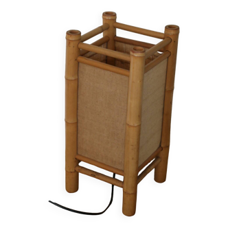 Pier Import bamboo canvas lamp