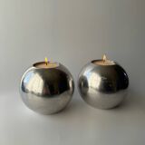 Pair of XL Vintage IKEA Nässjö candle holder designed by Ehlén Johanss