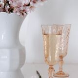 Lot of 12 champagne flutes Rosaline Arcoroc Luminarc