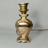 Old golden brass lamp base