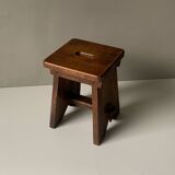 Tabouret / table d'appoint en bois massif
