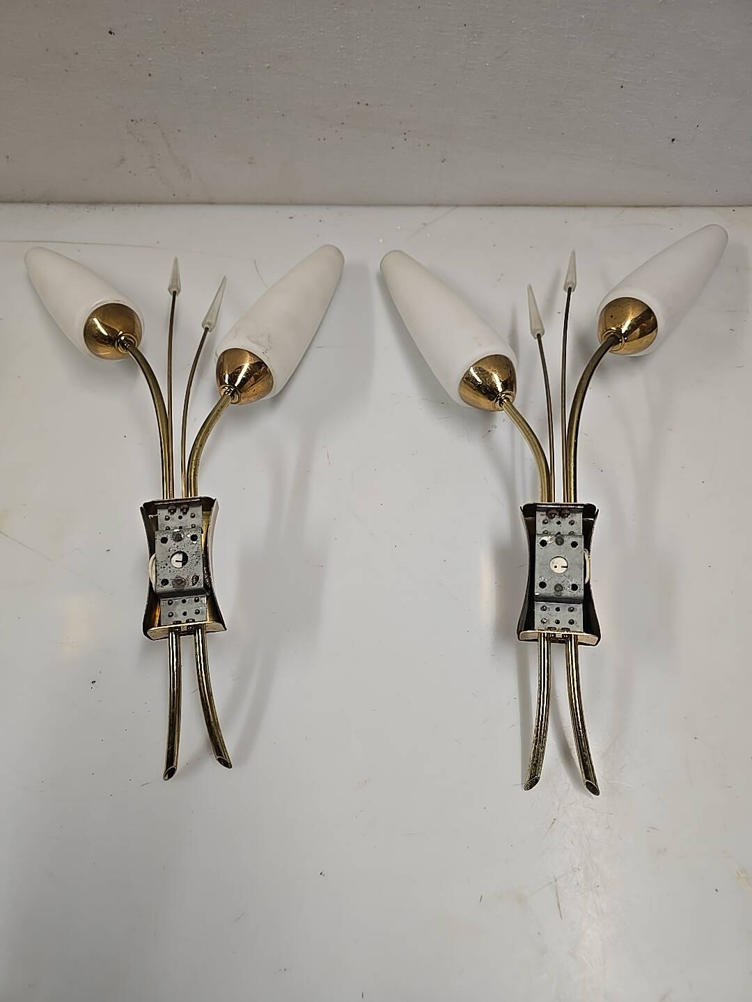 Pair of vintage wall lights from the 50s/60s