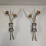 Pair of vintage wall lights from the 50s/60s