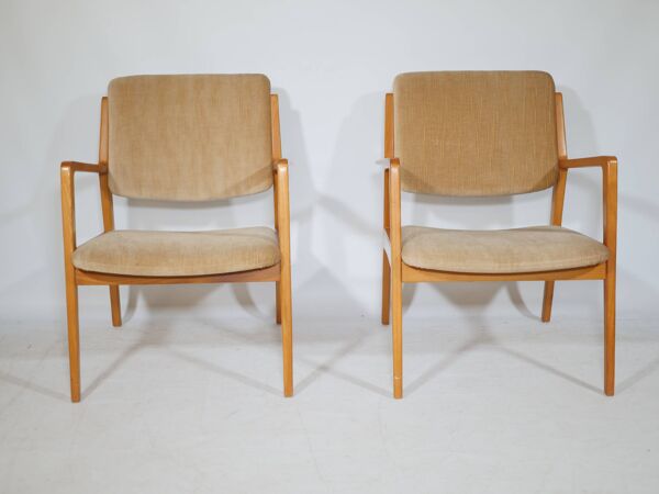 Ensemble de chaises longues des années 1970 au design scandinave