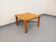 Vintage square coffee table in solid pine from the 70s and 80s.