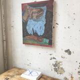 Old man portrait canvas