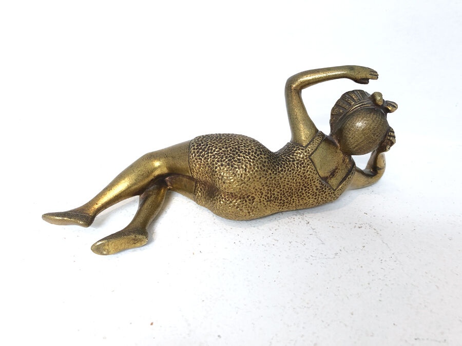 Art Deco bronze paper press 1930