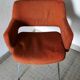 Fabric and metal armchair from the 1960/1970