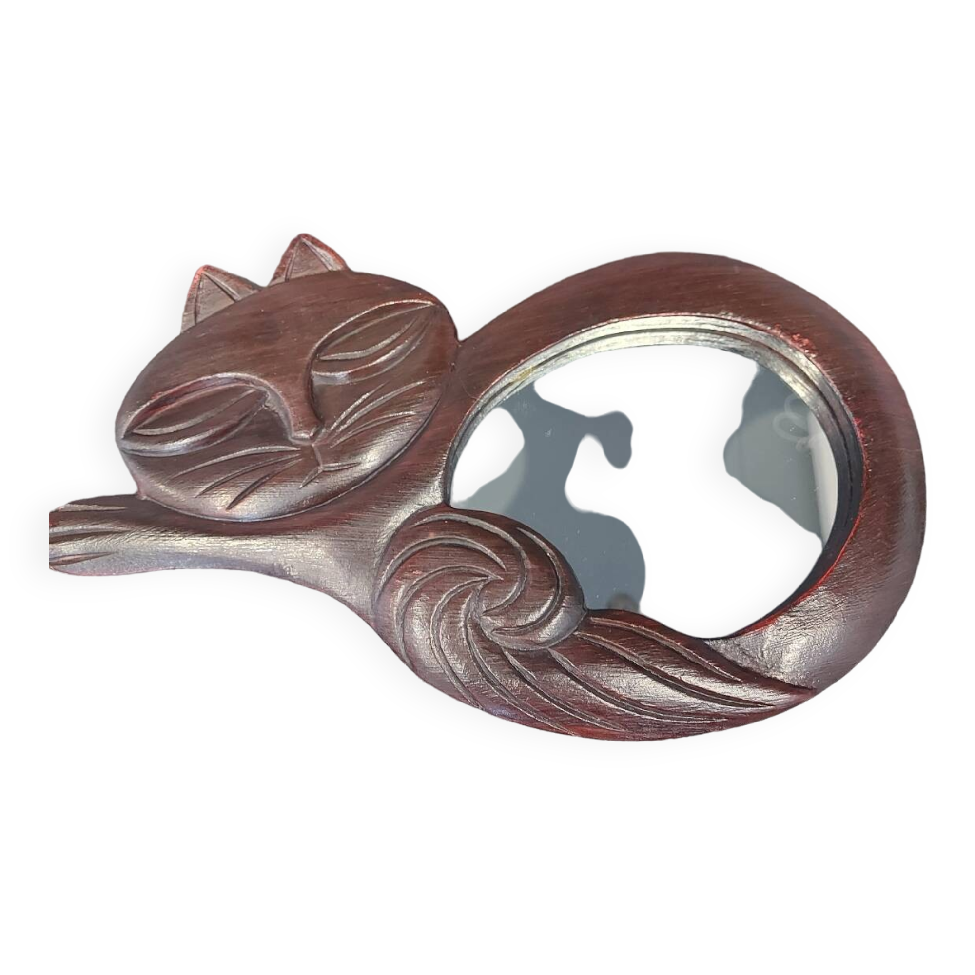 Vintage cat mirror