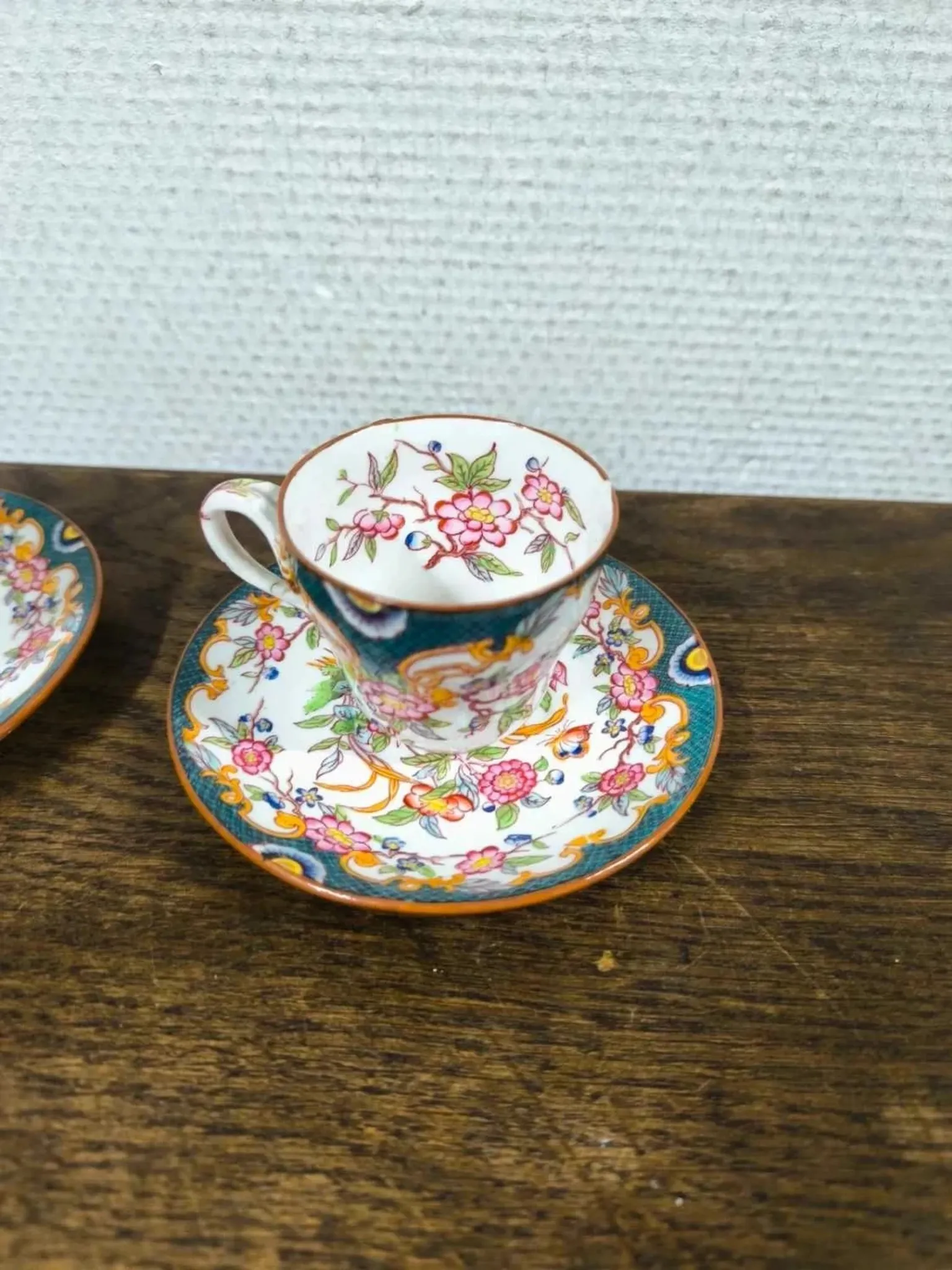 Lot de 2 tasses Sarreguemines minton 215