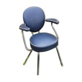 Metal and skai hairdresser's armchair 60s