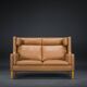 Leather Sofa 2292 by Børge Mogensen for Fredericia