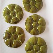 10 earthenware oyster plates from Gien
