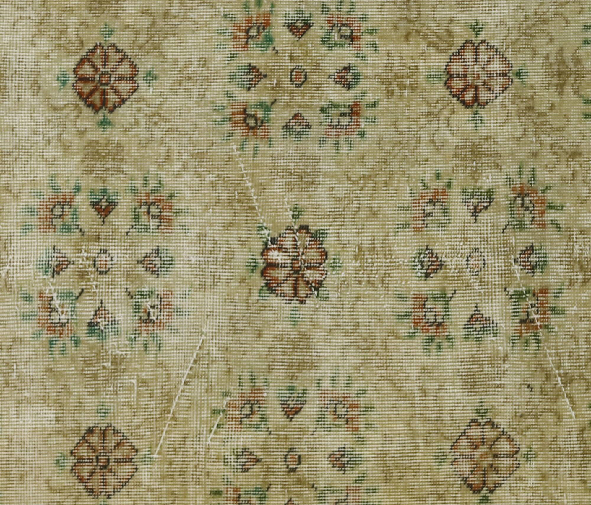 Turkish Anatolian Handmade Vintage Rug 210 cm x 117 cm