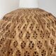 Vintage rattan flower pendant