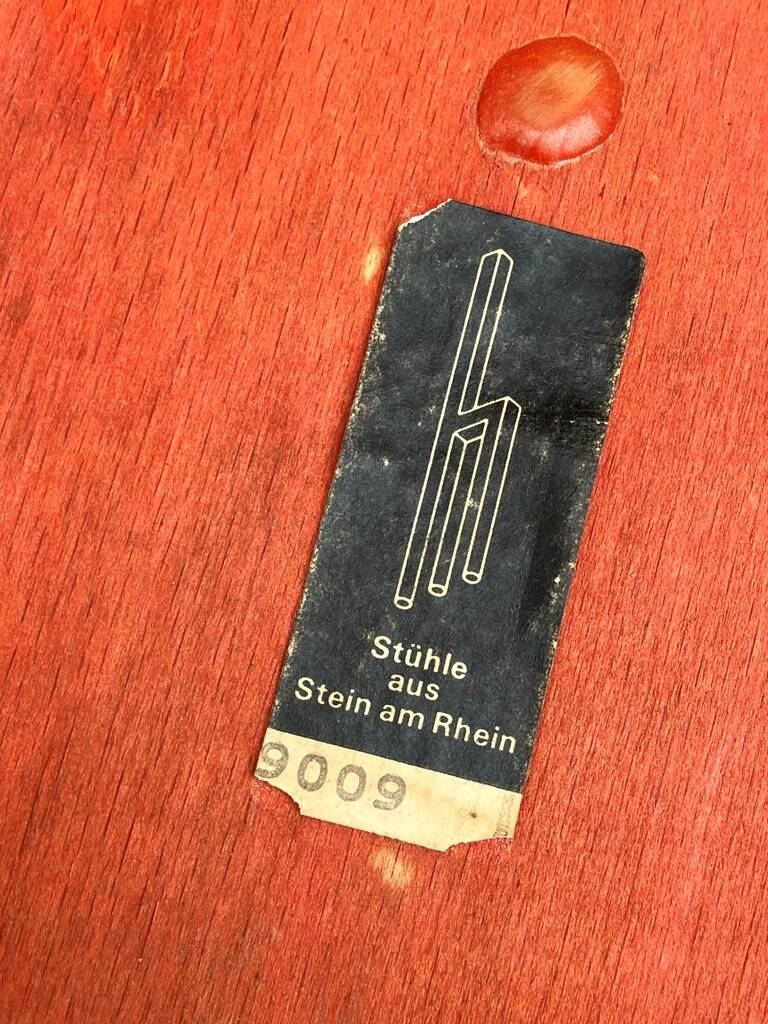 6 bruno rey chairs for ditiker stein am rhein 1970