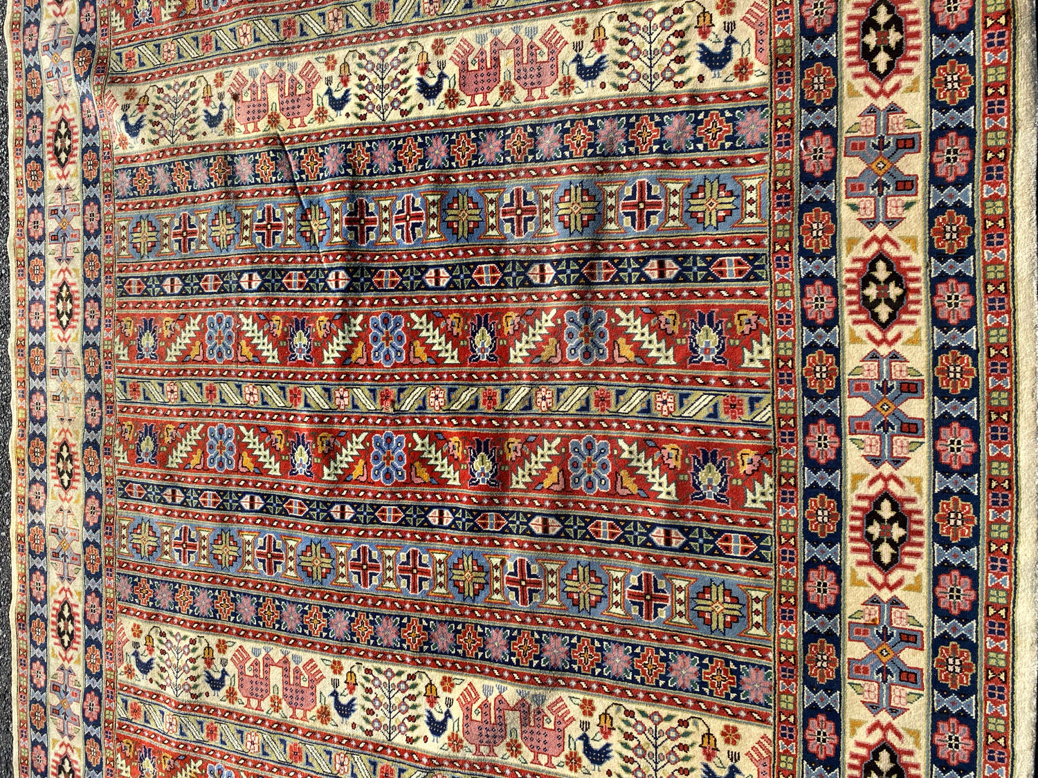 Handmade Tunisian carpet 298 x 203 cm