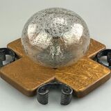 60s 70s wall lamp wall light glass Brutalist Kaiser Leuchten Germany