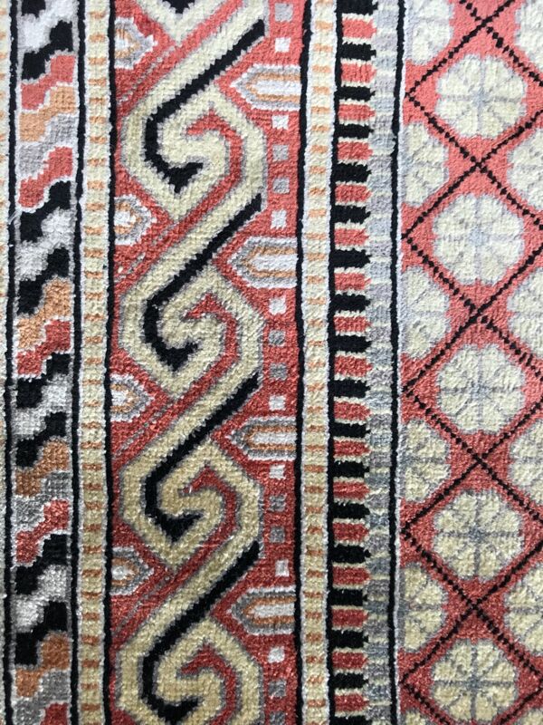 Tapis turc très fin en soie hereke fait main 61x90 cm