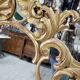 Golden wooden glazed mirror ref mart