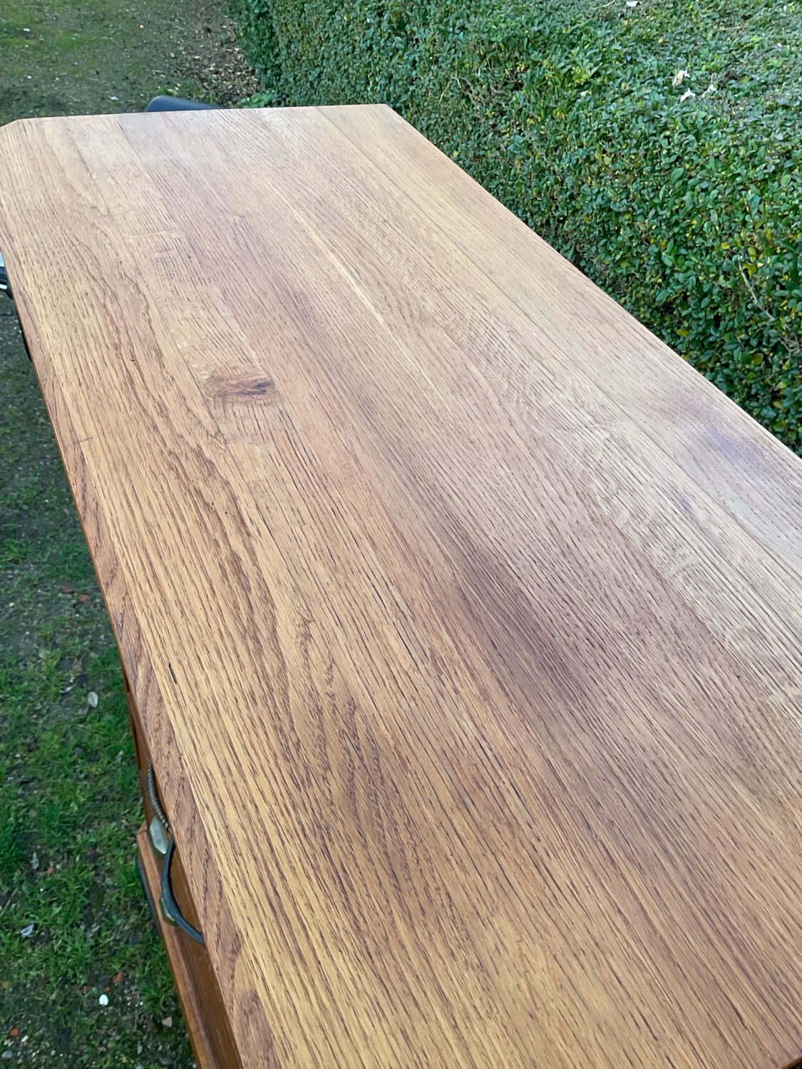 Old oak workshop furniture with drawers