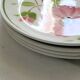 Set of 4 Moulin des Loups dinner plates, 1980, vintage French