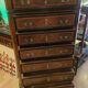 Weekly cabinet in rosewood from Rio and India and blackened pear Napoleon III