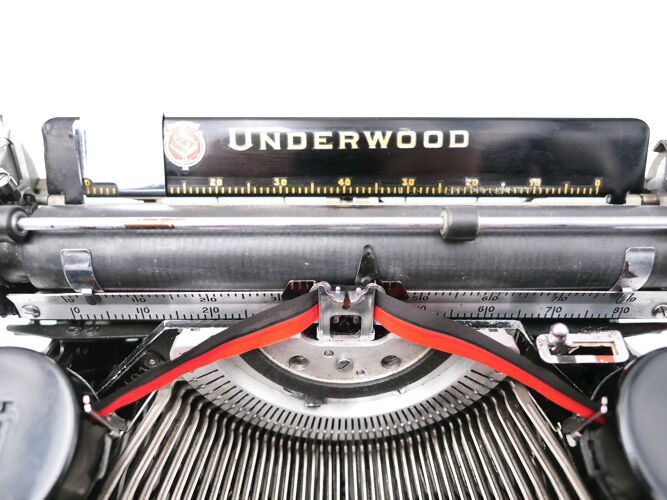 Machine à écrire underwood 4 bank révisée ruban neuf noir 1935
