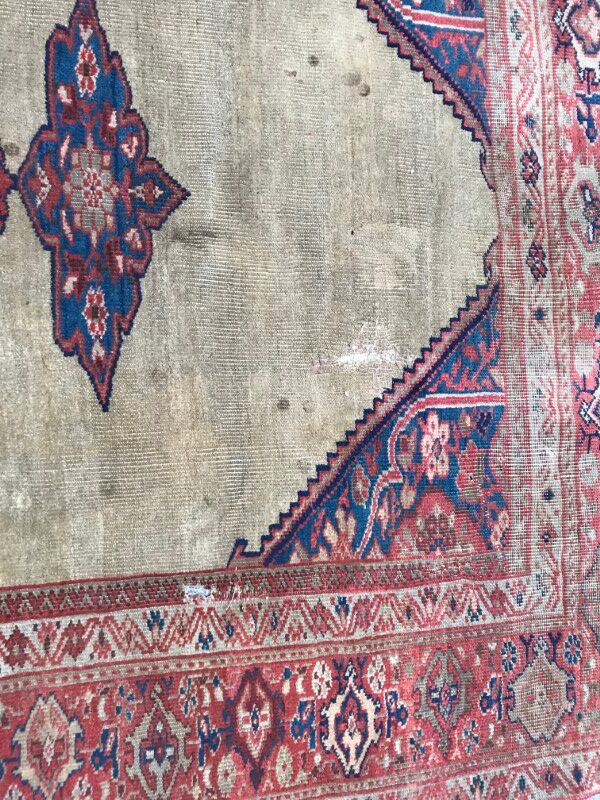 Nice old carpet Persian Mahal ziegler faitg hand 147 X 237 CM