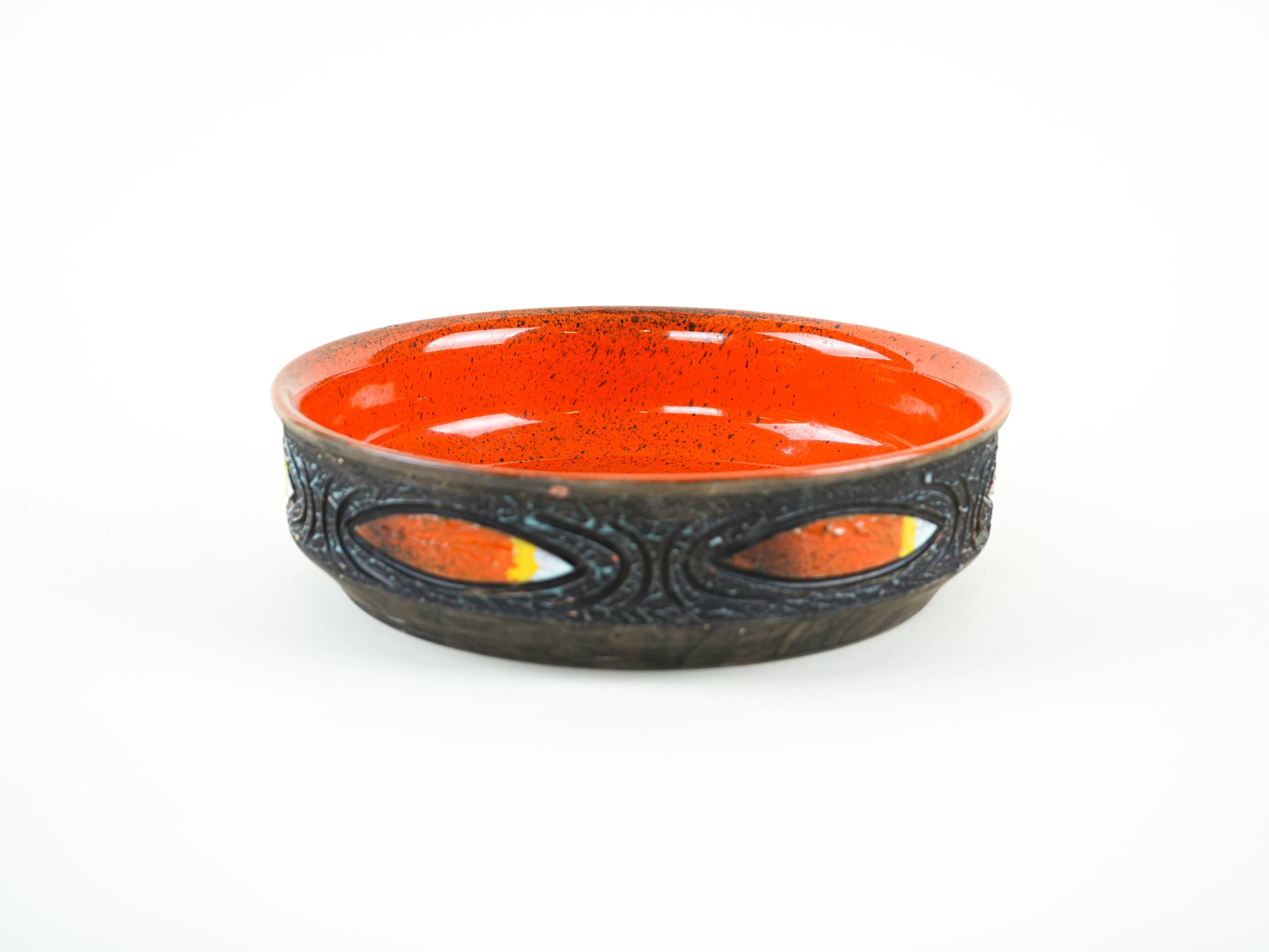 Ceramic bowl, Swedish design, 1970s, made in Sweden