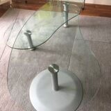 Glass coffee table