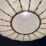 Modern mid-century Cocoon pendant lamp by Friedel Wauer for Goldkant Leuchten, Germany, 1960s.