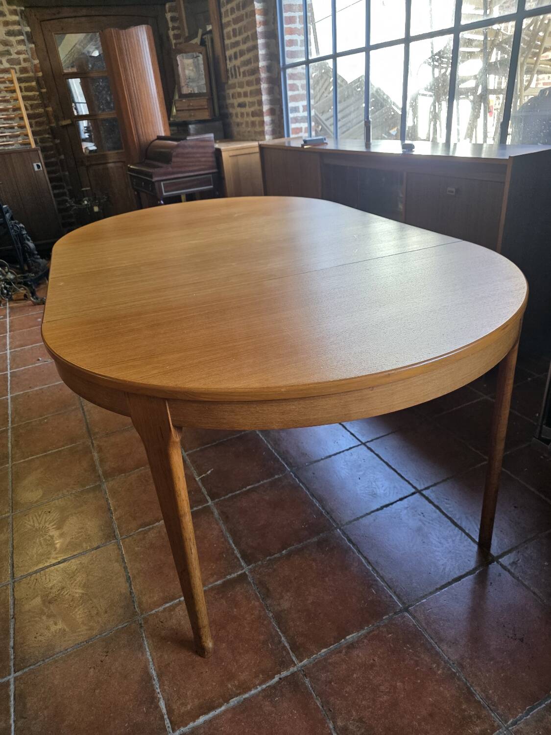 Scandinavian extendable teak table from the 1960s.