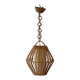 Vintage rattan pendant light, 1960s