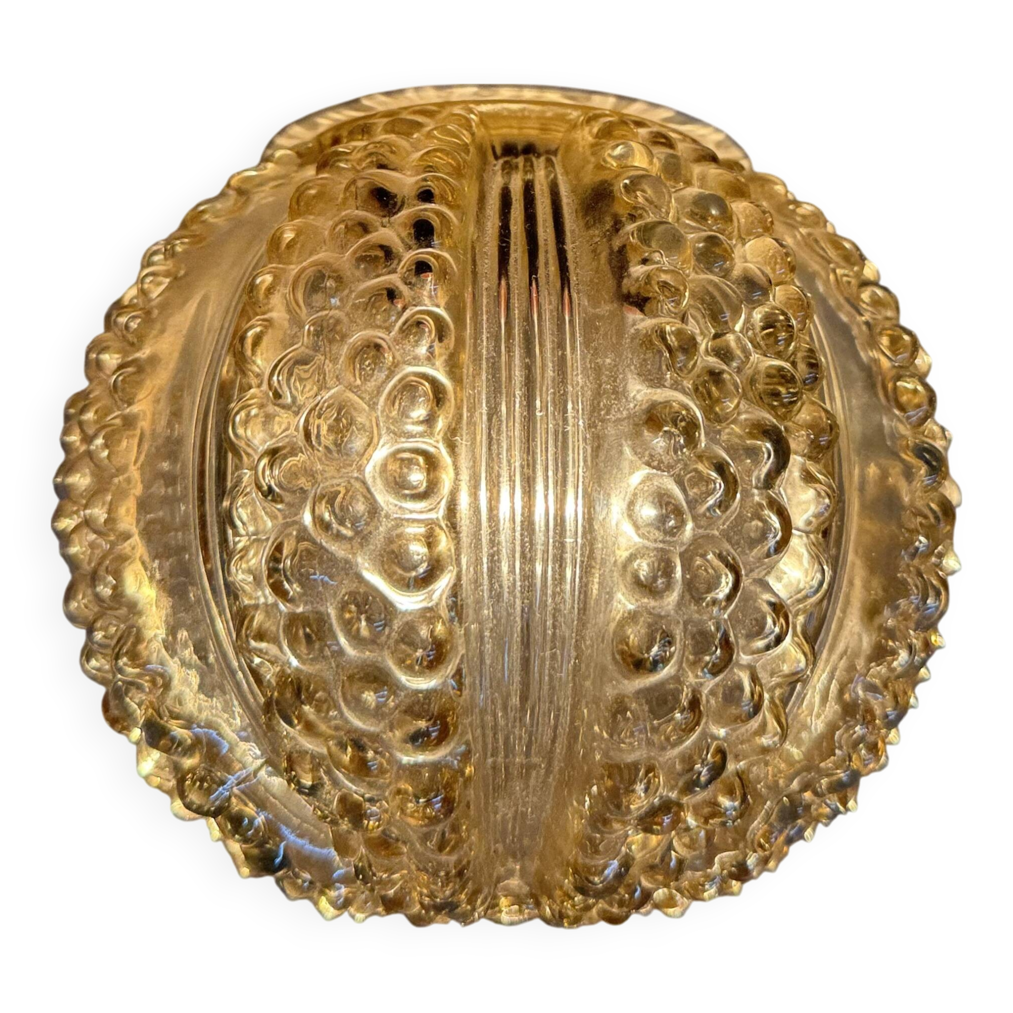 Vintage glass bubble ceiling lamp , 1970s