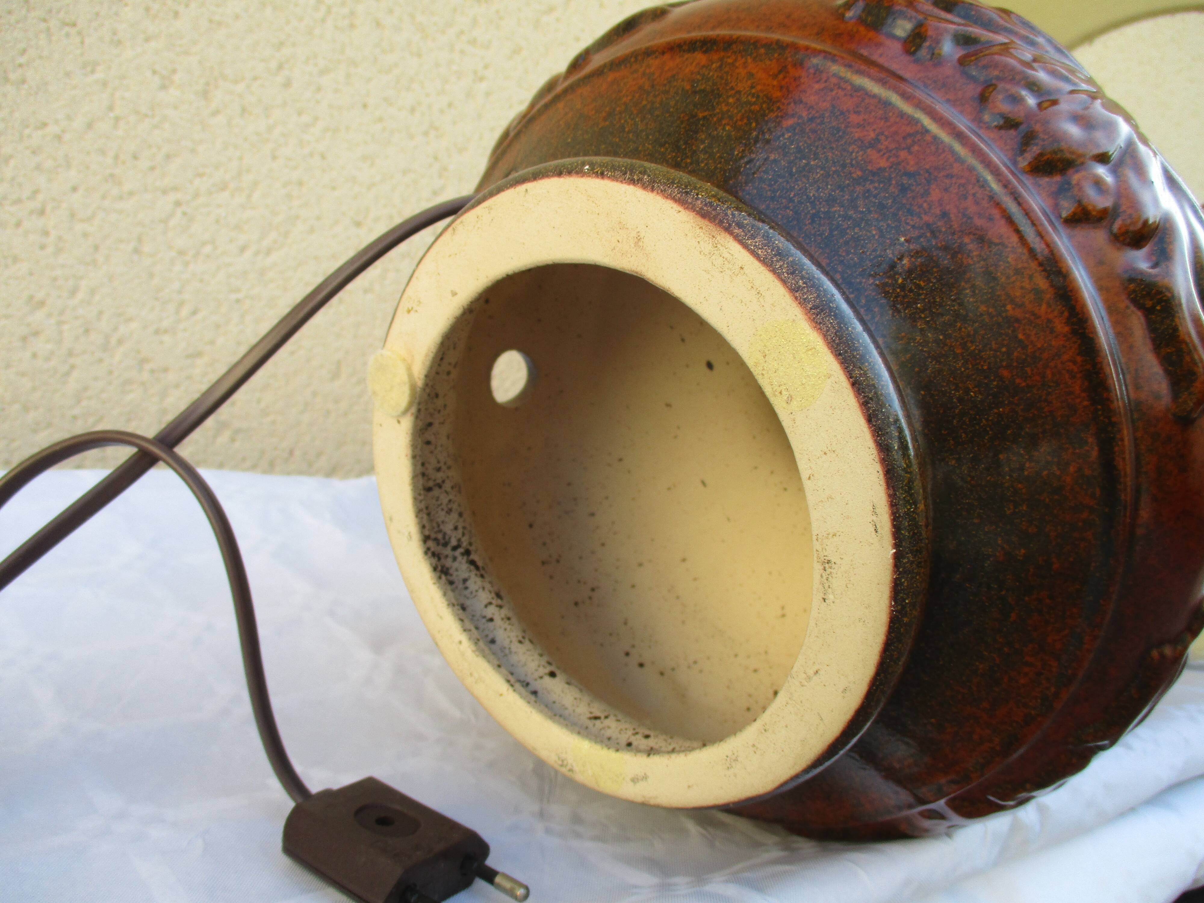 Lamp ceramic vintage years 70/80a cove