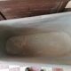 old bathtub with its stove