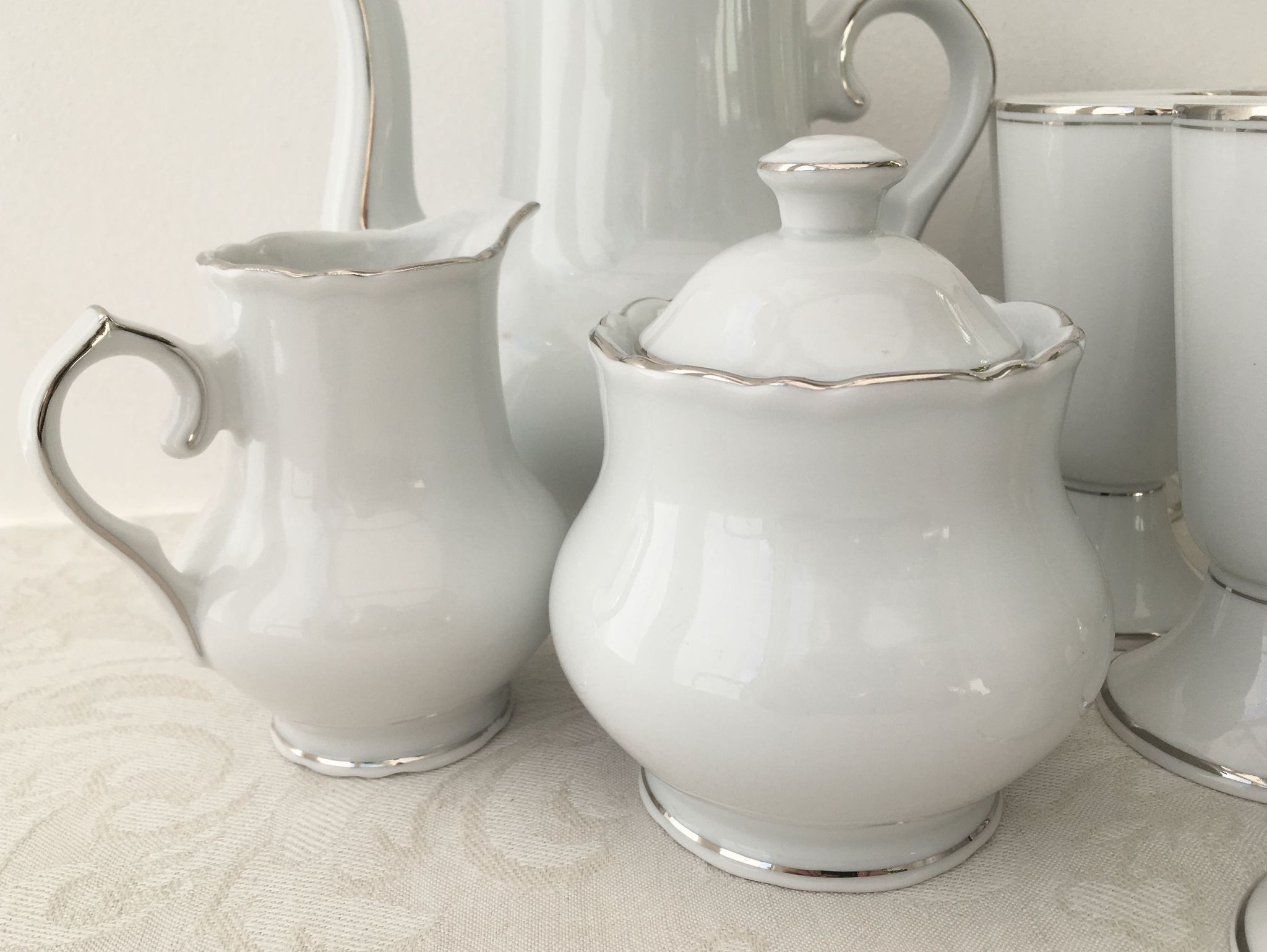 80s coffee service for 10 people