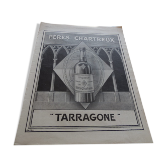 Advertising poster Liqueur Pères Chartreux, magazine 1914