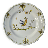 Moustiers faience plate signed 23cm