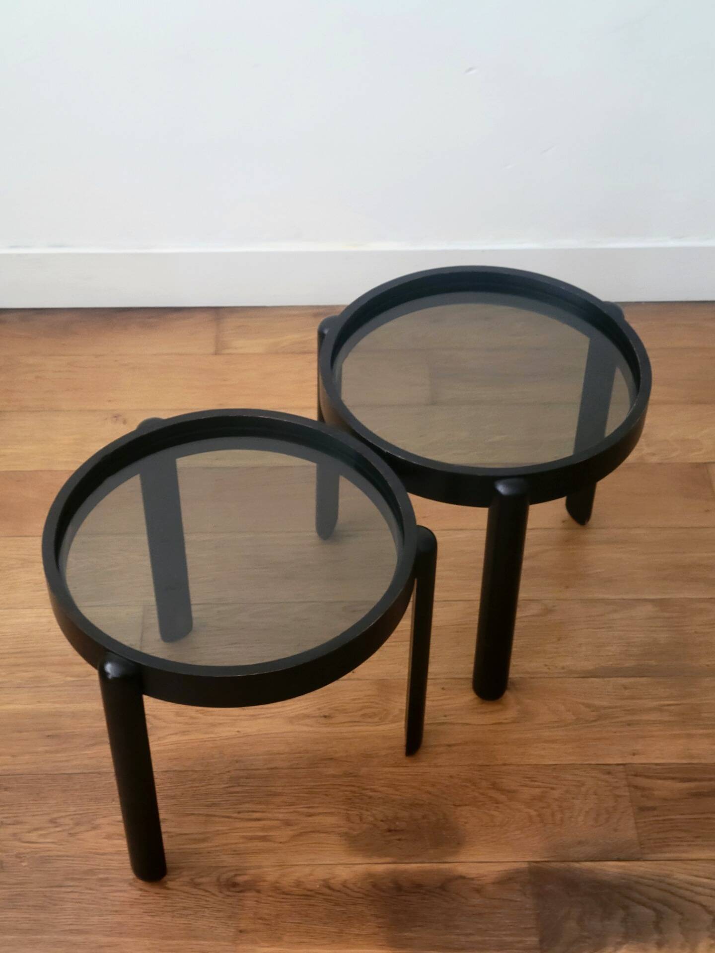 Porada Arredi Cabiate nesting tables, set of 2, made in Italy