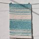 Handwoven recycled cotton rug - 40 x 60 cm