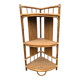 Etagère d'angle en rotin