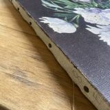 Tableau Ancien -peinture à l’huile - les Pivoines Blanches